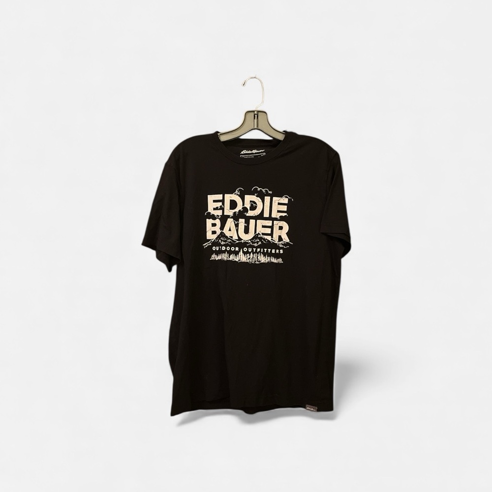 Men’s Eddie Bauer Black and White Graphic Tee